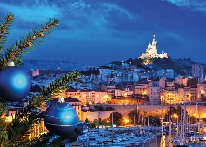 vue sur Marseille à Noël